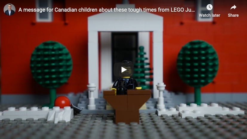 Prime Minister’s Speech to kids about Covid19 (the Lego version!)